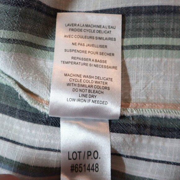 Tribal Jeans Striped Top Womens M White Resort‎ Wear Polished Night Out Casual - Picture 5 of 11